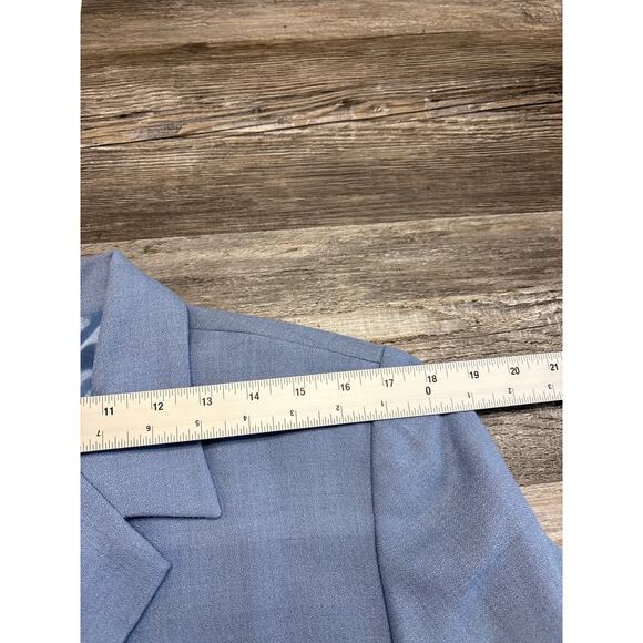Vintage Pendleton Blue Womens 16W Retro Single Breasted Wool Blazer Preppy - Picture 6 of 11